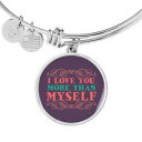 【送料無料】ジュエリー・アクセサリー スチールゴールドサークルブレスレットi love you plus que myself acier inoxydable ou 18k or cercle bracelet