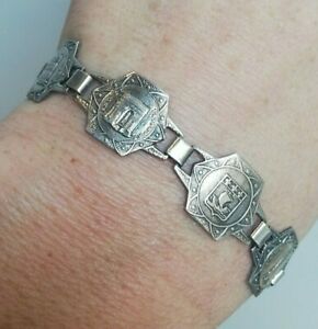 【送料無料】ジュエリー・アクセサリー グルメブレスレットパリbracelet gourmette ancienne argent, souvenir de paris