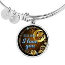 【送料無料】ジュエリー・アクセサリー サークルスチールブレスレットゴールドmon dieu maman i love you cercle bracelet acier inoxydable ou 18k or