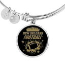 ジュエリー・アクセサリー ナインオーリンズファンテールスポーツジュエリーフットボールブレスレットサークルブレスレットneuf orleans eventail sports bijoux football bracelet cercle bracelet