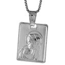 【送料無料】ジュエリー・アクセサリー シルバースターリングマドンナチャイルドペンダントブレロックイタリアargent sterling madonna amp; enfant pendentif breloque,fabrique en italie,18