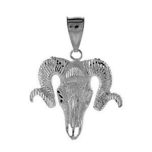 【送料無料】ジュエリー・アクセサリー シルバースターリングヘッドグランドペンダントargent sterling ram s tete grand pendentif