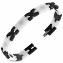 【送料無料】ジュエリー アクセサリー トンケルトセラミックブレスレットクロスクロスパンサー10mm bracelet magnetique en ceramique biton celtique croixcroix panthere