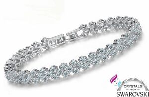 【送料無料】ジュエリー・アクセサリー アルジェントブラッチャレテニスダウオモオドナコンクリスタリスワロフスキーbracciale tennis trilogy in argento 925 da uomo o donna con cristalli swarovski