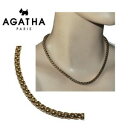 【送料無料】ジュエリー・アクセサリー アガサパリゴールドチェーンニットパームagatha paris collier chaine de couleur or maille palmier 4mm 42cm bijou