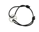 【送料無料】ジュエリー アクセサリー シルバーワックスワイヤーブレスレットペテロンクロbracelet en fil cire peace and love argent 925 peterandclo k80 6943