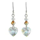 yzWG[EANZT[ Vo[X^[O\NX^n[gCOnaissance cristal coeur boucles doreilles avec argent sterling fils novembre