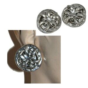 【送料無料】ジュエリー・アクセサリー タラタヴィンテージイヤリングクリップメッキtaratata boucles doreilles vintages clips plaque argent grosse fleur bijou