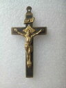 ジュエリー・アクセサリー ペンダントフランスクロスイエスキリストgrand pendentif religieux france bronze ancien ouvrage croix jesus christ refr1