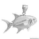 【送料無料】ジュエリー・アクセサリー スターリングシルバーフロリダポンパノsterling silver 3d florida pompano fish pendant(4)