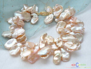 ̵ۥ奨꡼꡼ ԥ󥯥ߥʥ֥쥹åp3773 2row 8 18mm pink lamina keshi reborn pearl bracelet