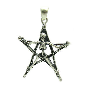【送料無料】ジュエリー・アクセサリー ソリッドスケルトンペンタグラムスターリングシルバーsterling silver pendant solid 925 skeleton pentagram pe000966 empress