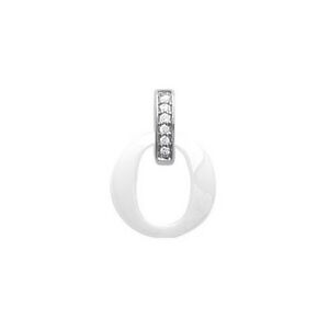 【送料無料】ジュエリー・アクセサリー ペンデンティフインロディドアージェントホワイトセラミックスジルコニウムノイフボービジューpendentif en argent rhodie, ceramique blanche et zirconium neuf beaux bijo