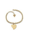 【送料無料】ジュエリー・アクセサリー ジュエリーレディースゴールドスチールブレスレットウィズハートナインguess bijoux femme bracelet acier dor avec coeur ubb28095s neuf