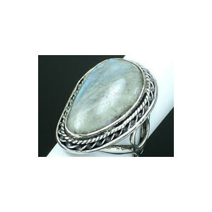 【送料無料】ジュエリー・アクセサリー ナチュラルラブラドアイトシルバースターリングリングサイズnaturel labradorite amp; 925 argent sterling taille bague 65