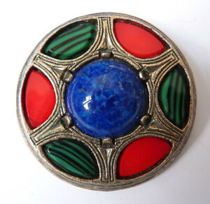 【送料無料】ジュエリー・アクセサリー スコットランドブローチスコットランドガラススコットランドbroche ecossaise ecosse en metal verre bijou ancien scotland