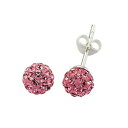 【送料無料】ジュエリー・アクセサリー ジュエルコロンドンシルバークリスタルディスコイヤリングクリュボールjewelco london argent cristal disco boucles doreilles clous boules