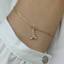 【送料無料】ジュエリー・アクセサリー クリスタルスワロフスキーパリフランスゴールドブレスレットエッフェルtour eiffel avec cristal swarovski paris france souvenir or tn bracelet
