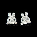 【送料無料】ジュエリー アクセサリー クリスタルスワロフスキーイースターガールズイヤリングジュエリーバニーmignon lapin avec cristal swarovski paques filles boucles doreilles bijoux