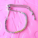 925 sterling silver multicolor sparkling strand bracelet multicolored czスターリングシルバーマルチカラースパークリングストランドマルチカラーブレスレット※注意※NYから...