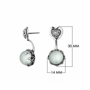 hokushinの【送料無料】ジュエリー・アクセサリー シルバースターリングイヤリングウィズパールハルargent sterling boucles oreilles avec coque perle ae1156pew｜アングル2