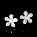 【送料無料】ジュエリー・アクセサリー クリスタルスワロフスキーマルグリットクラスmarguerite avec cristal swarovski fleur floral filles mes meilleures amies clous