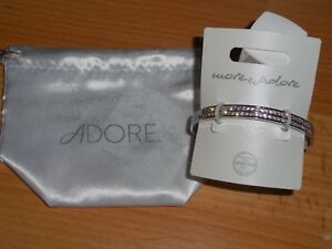 ジュエリー・アクセサリー ブレスレットスワロフスキーシルバークリスタルサイズbracelet rigide more to adore by swarovski argente cristal neuf taille s