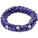 【送料無料】ジュエリー・アクセサリー ヒップホップブレスレットシリコンパープルbracelet femme hip hop gem hj0265 silicone pourpre