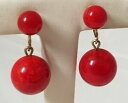 【送料無料】ジュエリー・アクセサリー フェリアーズアダンシエンスビジューブークルズインライトンnouvelle annonceanciens bijoux boucles doreilles bakelite rouge fermoirs a vis en laiton k8