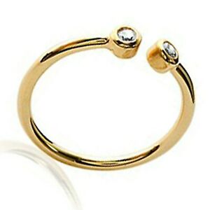 【送料無料】ジュエリー・アクセサリー オープンウーマンプラークジルコニウムサイズbague femme ouverte plaque or 750000 et zirconium taille 52 disponible