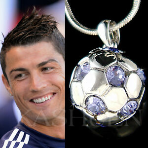 yzWG[EANZT[ NX^XtXL[WG[lbNXoCIbgTbJ[{[violet sphere football balle avec cristal swarovski collier bijoux