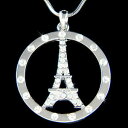 【送料無料】ジュエリー・アクセサリー フランスエッフェルクリスタルスワロフスキーパリフランスサークルコリアーヌフfrancais tour eiffel avec cristal swarovski paris france cercle collier neuf