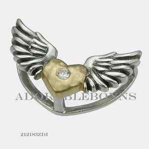 【送料無料】ジュエリー・アクセサリー ロリボンスターリングシルバーホットウィングスライドチャームauthentic lori bonn sterling silver hot wings slide charm 212183zdi