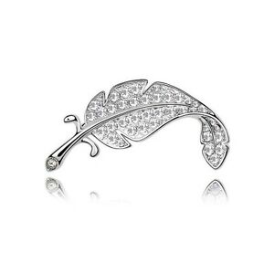 【送料無料】ジュエリー・アクセサリー クリスタルスワロフスキーエレメントデポトレソルフェザーブロ..