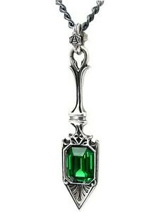 【送料無料】ジュエリー アクセサリー シュガーグリーンアブサンペンダントpendentif alchemy sucre vert absinthe