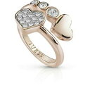 【送料無料】ジュエリー・アクセサリー リングスチールスワロフスキーハートサイズbague de femme guess ubr84054 acier inoxydable swarovski coeur 5 tailles