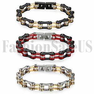 yzWG[EANZT[ YpNXeXI[goCoCN`F[NuXbgWG[mens punk heavy stainless steel motorcycle biker chain link bracelet jewelry