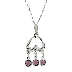 ジュエリー・アクセサリー トックスワロフスキークリスタルアメジストペンダントドロップtoc s s a lenvers coeur 3 goutte amethyste pendentif avec cristaux swarovski