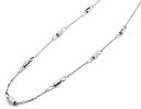 【送料無料】ジュエリー・アクセサリー チャームメタルシリンダーシルバーストラスチェーンネックレスジャンパーcl924e sautoir collier chaine avec charms cylindres metal strass argente