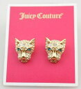 【送料無料】ジュエリー・アクセサリー ジューシークチュールゴールドクリスタルパヴェドレオッドスタッドイヤリングjuicy couture gold crystal pave leopard stud earrings nwt