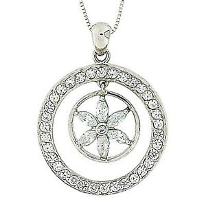 ̵ۥ奨꡼꡼ Сե󥿥˥ƥꥹڥȥեtoc 925 argent fantaisie eternite cristal pendentif fleur, 457cm chaine