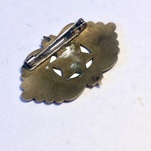hokushinの【送料無料】ジュエリー・アクセサリー アンシエンヌブローシュインクロイドントルコrare ancienne broche en email cloisonne turc turkish xixe｜アングル2