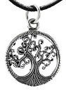 ジュエリー・アクセサリー ツリーオブライフシルバーペンダントチェーンインイグドラシルツリーarbre de la vie 925 argent pendentif amp; chaine en yggdrasil larbre n213