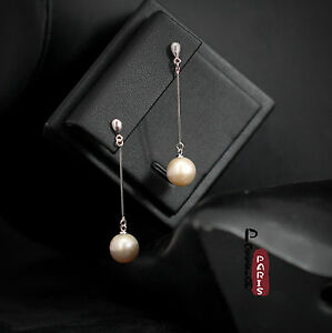 【送料無料】ジュエリー・アクセサリー イヤリングパールカルチャーラウンドローズシルバーマッシブboucles doreilles perle culture rond rose argent massif 925 10mm11mm tz2 b20