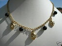 【送料無料】ジュエリー・アクセサリー ヴィンテージゴールドプレートガラスマスクネックレスbeau collier vintage en plaque orpate de verremasque