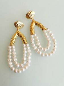 【送料無料】ジュエリー・アクセサリー オレッキーニパールビアンケアゴッチャorecchini perle bianche a goccia