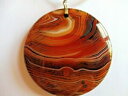 【送料無料】ジュエリー・アクセサリー アゲートディスクペンダントネックレスソリッドシルバーcollier pendentif agate disque 46 cm argent massif