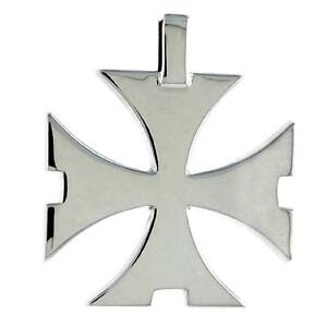 【送料無料】ジュエリー・アクセサリー シルバースターリングセントジョンズクロスオブマルタペンダントargent sterling saint john s croix de malte pendentif