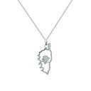 【送料無料】ジュエリー・アクセサリー アージェントコリアーマップチョイスロングールcollier carte de corse en argent massif longueur au choix 45cm ou 50cm