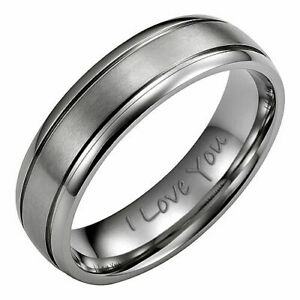 【送料無料】ジュエリー・アクセサリー ウィリスジャッドメンズチタンリングポーチwillis judd mens 7mm titanio anello incisi i love you in pouch